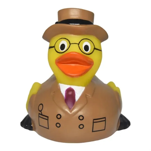 Rubber Private Detective Duck, balanced weight for floating.... from ASI 31977 Adline Industries Inc