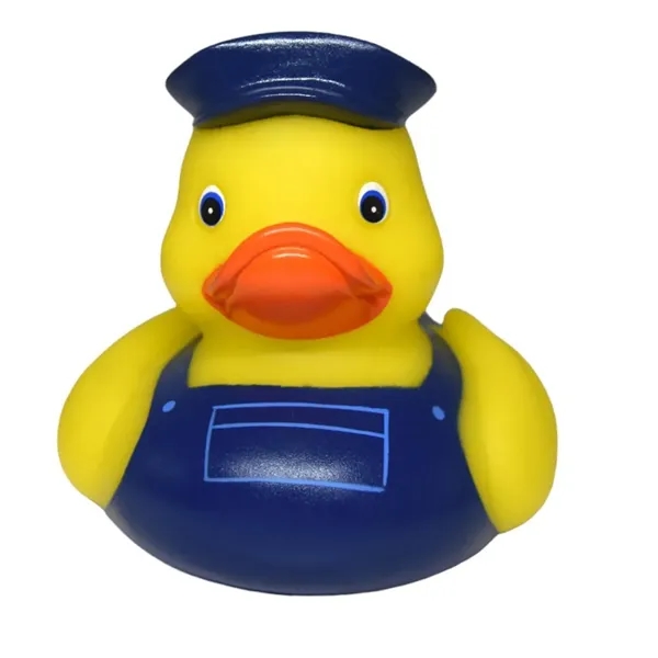 Rubber Mechanic Duck Squeaking Toy, balanced for floating.... from ASI 31977 Adline Industries Inc