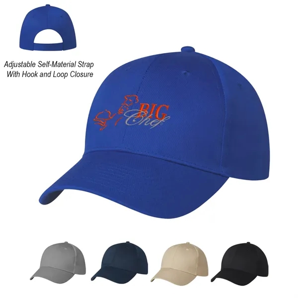 6 Panel Polyester Cap.  100% Polyester.  6 Panel, Medium... from ASI 61125 Hit Promotional Products / Hit®