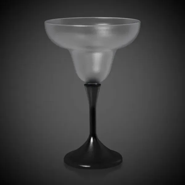 10 oz. frosted plastic margarita glass with black plastic stem and... from ASI 42016 Brighter Promotions Inc / Chemical Light™