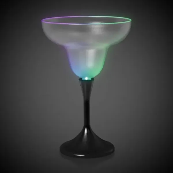 10 oz. frosted plastic margarita glass with black plastic stem and... from ASI 42016 Brighter Promotions Inc / Chemical Light™