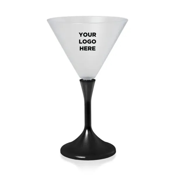 Light - up 7 oz. Martini glass, frosted top with a... from ASI 42016 Brighter Promotions Inc