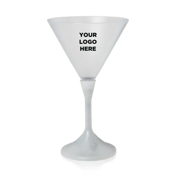 7.25 oz. frosted plastic martini glass with black plastic stem and... from ASI 42016 Brighter Promotions Inc / Chemical Light™