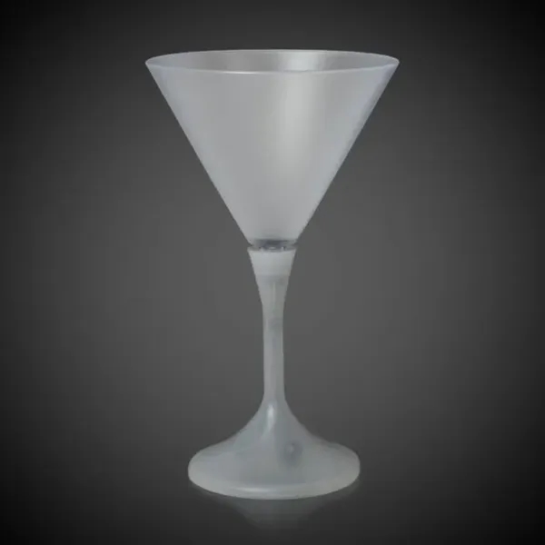 7.25 oz. frosted plastic martini glass with black plastic stem and... from ASI 42016 Brighter Promotions Inc / Chemical Light™