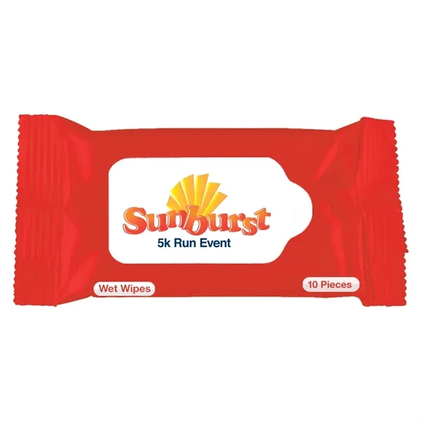 Wet Wipe Packet.  Contains 10 Wipes.  Meets FDA Requirements.... from ASI 61125 Hit Promotional Products / Hit®