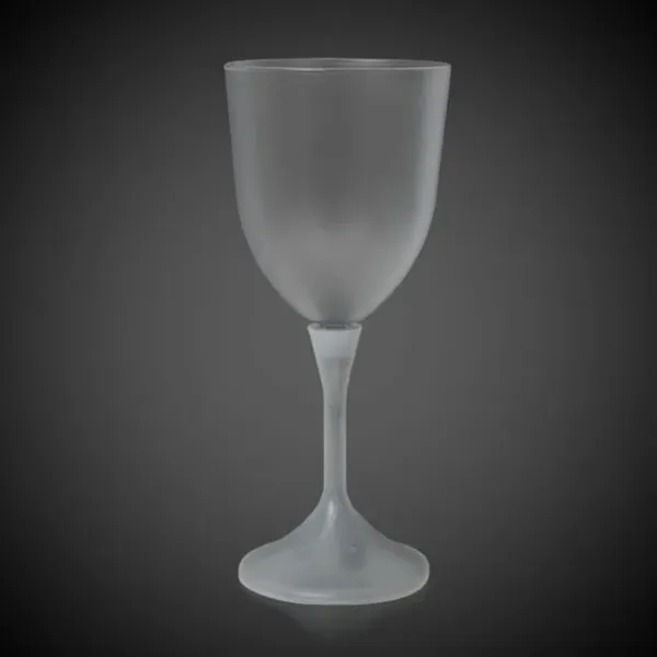 10 oz. frosted plastic wine glass with white plastic stem and... from ASI 42016 Brighter Promotions Inc / Chemical Light™