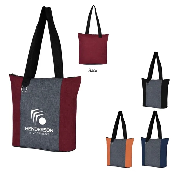 Heathered fun tote bag for carrying your essential items from place... from ASI 61125 Hit Promotional Products / Hit®