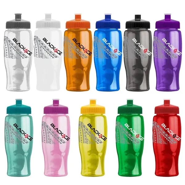 27 oz. transparent sports bottle with push-lid lid.... from ASI 88060 Snugz/USA Inc