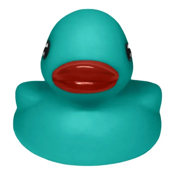 Rubber Teal Duck, Squeaking toy balanced to float... from ASI 31977 Adline Industries Inc