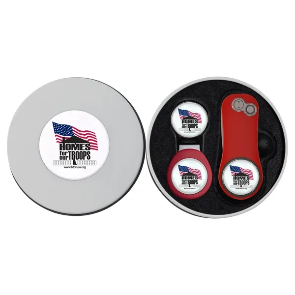 Golf gift set with divot tool, hat clip, ball marker and... from ASI 52263 EMT