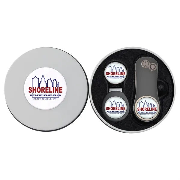 Golf gift set with divot tool, hat clip, ball marker and... from ASI 52263 EMT