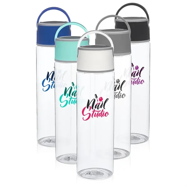 23 oz. plastic water bottle with single wall design, plastic lid... from ASI 39552 BEL Promo