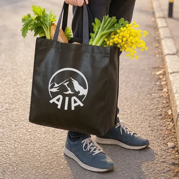 Re-useable non-woven shopping tote, removable board.... from ASI 84592 St Regis Group