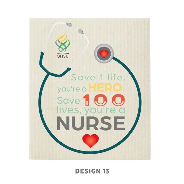 7" x 8" dishcloth, made of part natural fibers and part... from ASI 63549 Jornik Manufacturing Corp