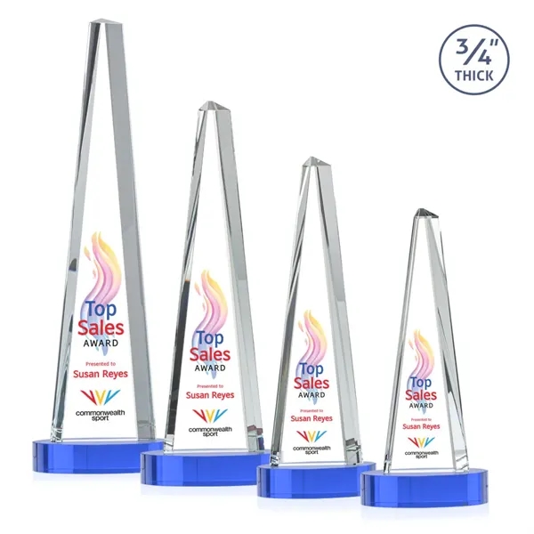 Majestic Tower VividPrint™ Award on Alberton Base - Sky Blue... from ASI 84592 St Regis Group / St Regis