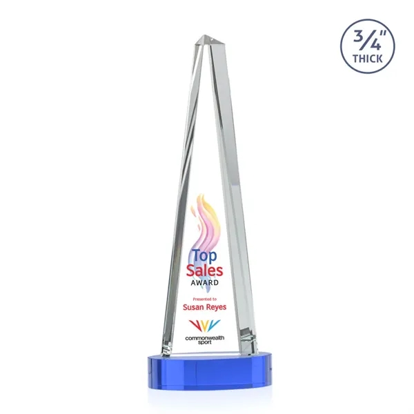 Majestic Tower VividPrint™ Award on Alberton Base - Sky Blue... from ASI 84592 St Regis Group / St Regis