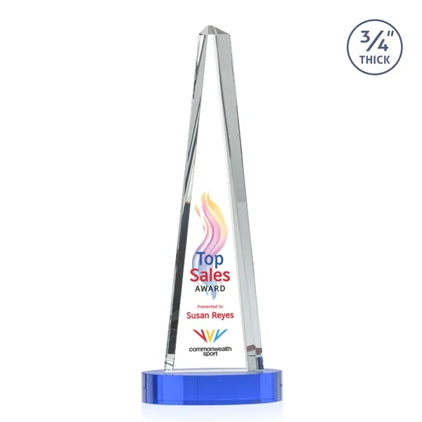 Majestic Tower VividPrint™ Award on Alberton Base - Sky Blue... from ASI 84592 St Regis Group / St Regis