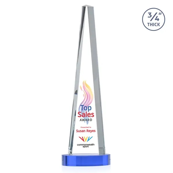 Majestic Tower VividPrint™ Award on Alberton Base - Sky Blue... from ASI 84592 St Regis Group / St Regis