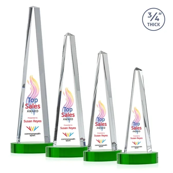Majestic Tower VividPrint™ Award on Alberton Base - Green... from ASI 84592 St Regis Group / St Regis