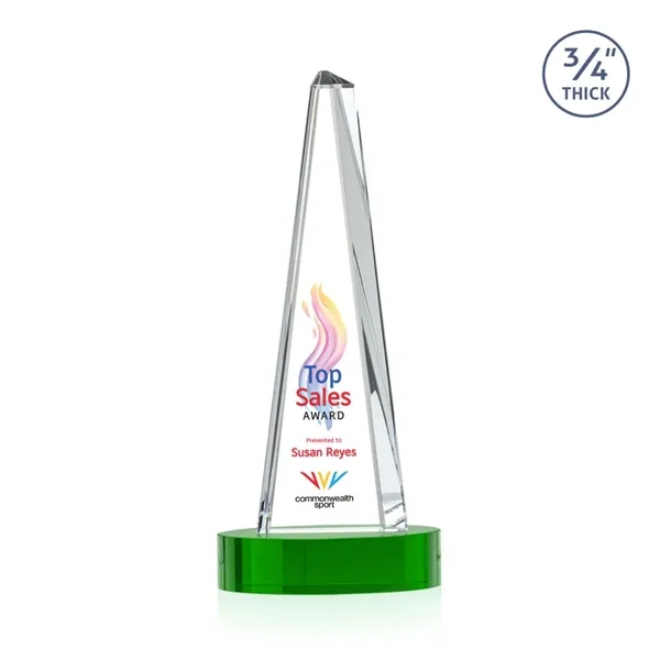 Majestic Tower VividPrint™ Award on Alberton Base - Green... from ASI 84592 St Regis Group / St Regis