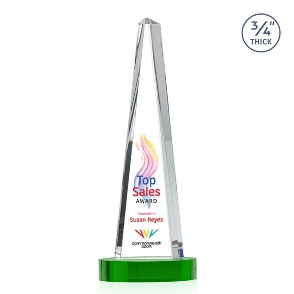 Majestic Tower VividPrint™ Award on Alberton Base - Green... from ASI 84592 St Regis Group / St Regis