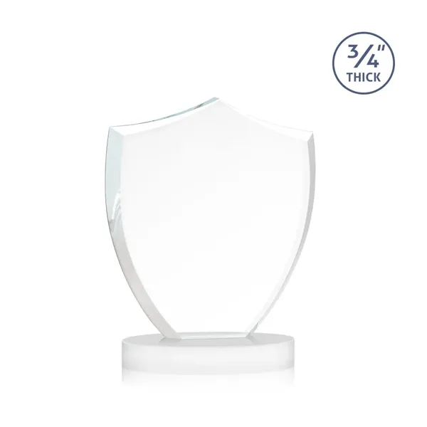 Scudo Shield VividPrint™ Award on Alberton Base - White... from ASI 84592 St Regis Group / St Regis