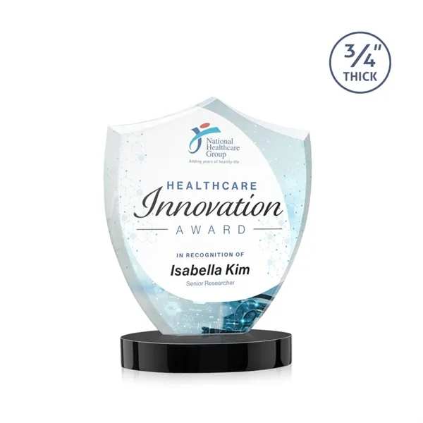 Scudo Shield VividPrint™ Award on Alberton Base - Black... from ASI 84592 St Regis Group / St Regis