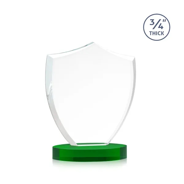 Scudo Shield VividPrint™ Award on Alberton Base - Green... from ASI 84592 St Regis Group / St Regis