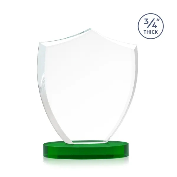 Scudo Shield VividPrint™ Award on Alberton Base - Green... from ASI 84592 St Regis Group / St Regis