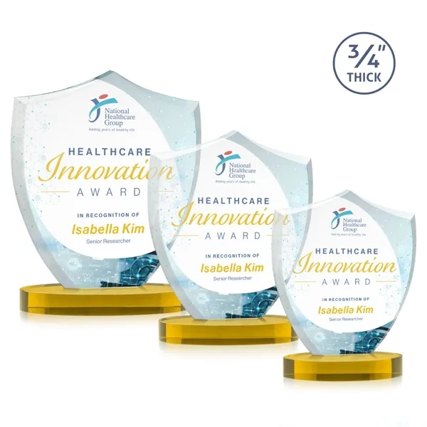 Scudo Shield VividPrint™ Award on Alberton Base - Gold... from ASI 84592 St Regis Group / St Regis