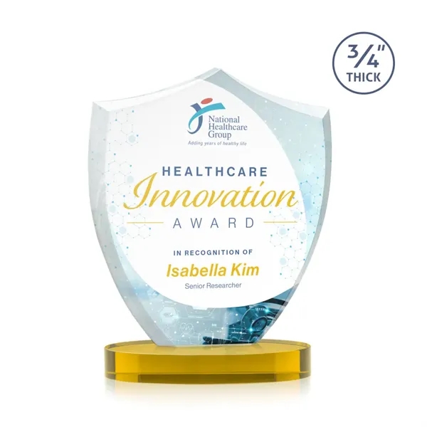 Scudo Shield VividPrint™ Award on Alberton Base - Gold... from ASI 84592 St Regis Group / St Regis