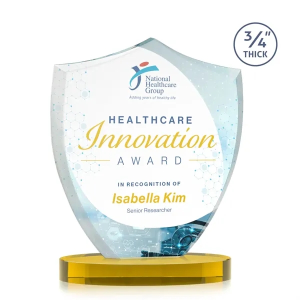 Scudo Shield VividPrint™ Award on Alberton Base - Gold... from ASI 84592 St Regis Group / St Regis