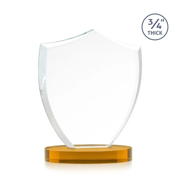 Scudo Shield VividPrint™ Award on Alberton Base - Amber... from ASI 84592 St Regis Group / St Regis