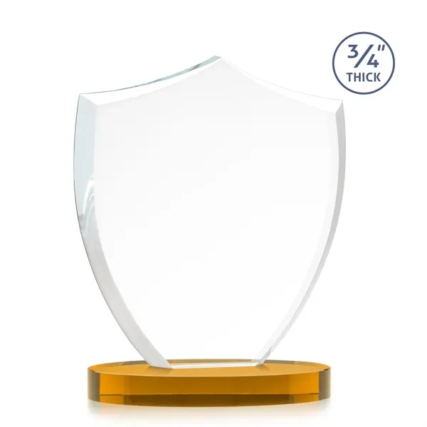 Scudo Shield VividPrint™ Award on Alberton Base - Amber... from ASI 84592 St Regis Group / St Regis