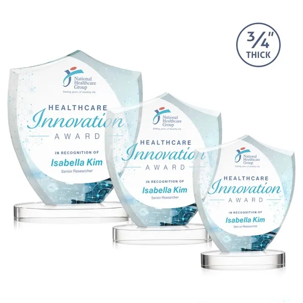 Scudo Shield VividPrint™ Award on Alberton Base - Clear... from ASI 84592 St Regis Group / St Regis