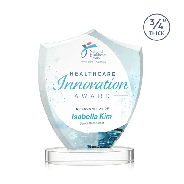 Scudo Shield VividPrint™ Award on Alberton Base - Clear... from ASI 84592 St Regis Group / St Regis