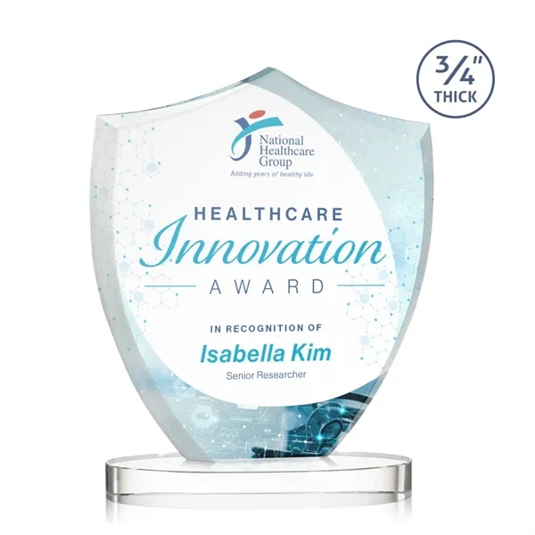 Scudo Shield VividPrint™ Award on Alberton Base - Clear... from ASI 84592 St Regis Group / St Regis