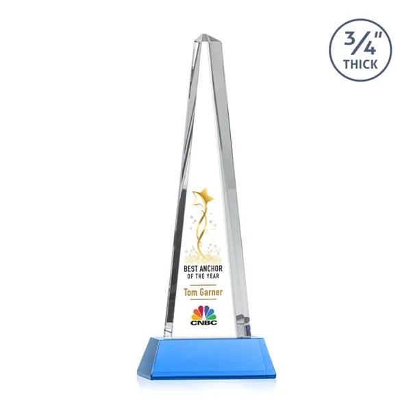 Majestic Tower VividPrint™ Award on Newhaven Base - Sky Blue... from ASI 84592 St Regis Group / St Regis