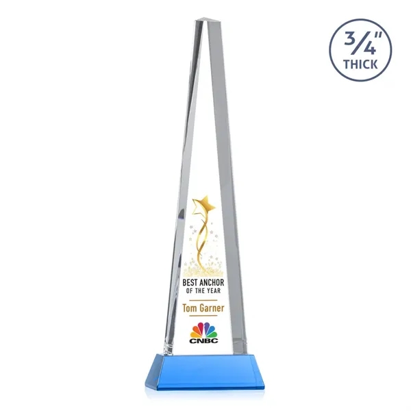 Majestic Tower VividPrint™ Award on Newhaven Base - Sky Blue... from ASI 84592 St Regis Group / St Regis