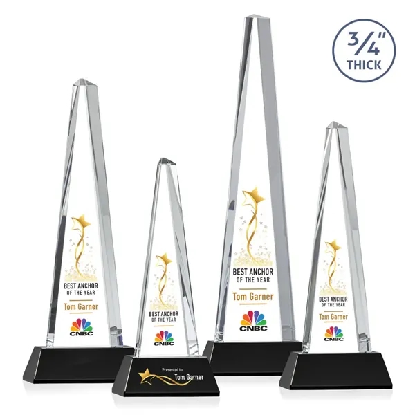 Majestic Tower VividPrint™ Award on Newhaven Base - Black... from ASI 84592 St Regis Group / St Regis
