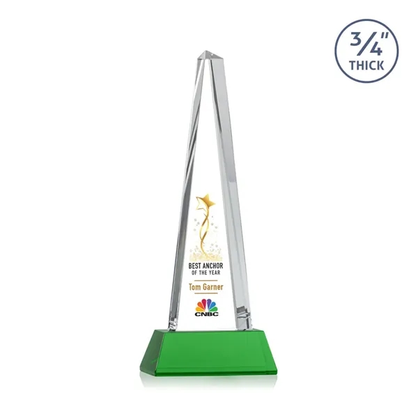 Majestic Tower VividPrint™ Award on Newhaven Base - Green... from ASI 84592 St Regis Group / St Regis