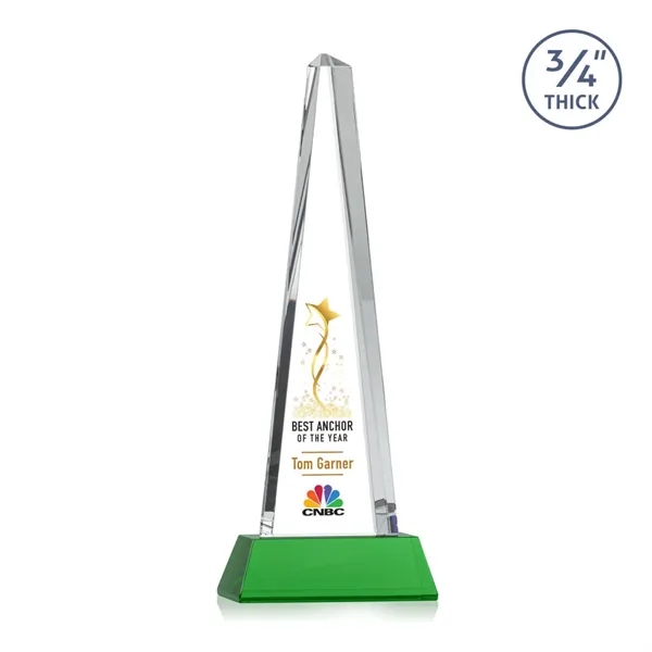 Majestic Tower VividPrint™ Award on Newhaven Base - Green... from ASI 84592 St Regis Group / St Regis