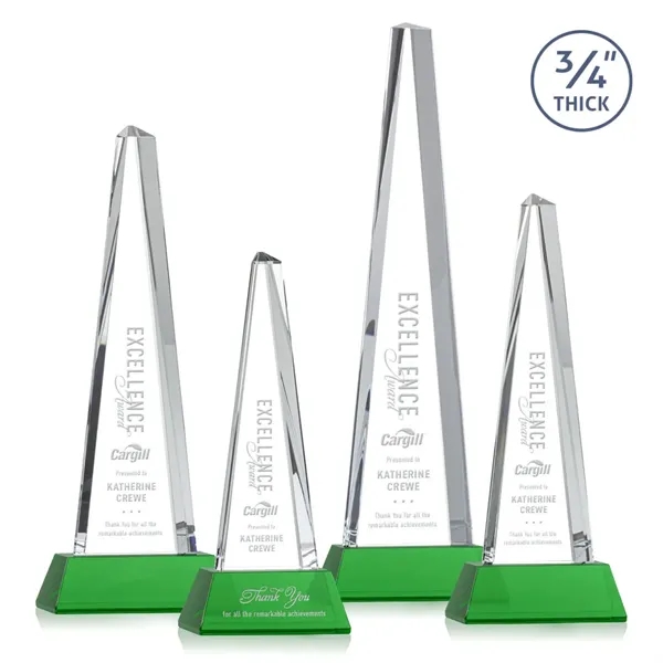 Majestic Tower Award on Newhaven Base - Green... from ASI 84592 St Regis Group / St Regis