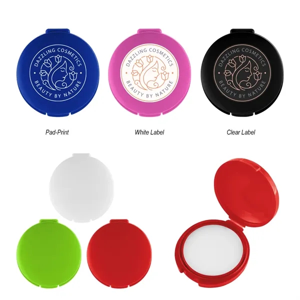 Vanilla flavored lip moisturizer in a round rABS case.... from ASI 61125 Hit Promotional Products / Hit®