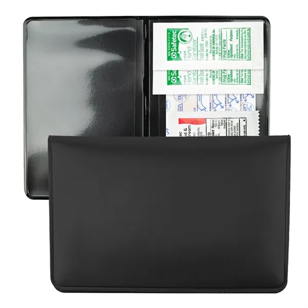 Vinyl fold over First Aid Wallet includes bandages, hand sanitizer, and... from ASI 54040 Fey Promo