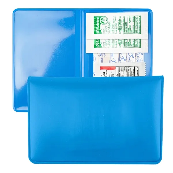 Vinyl fold over First Aid Wallet includes bandages, hand sanitizer, and... from ASI 54040 Fey Promo