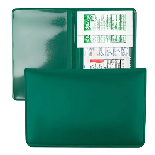 Vinyl fold over First Aid Wallet includes bandages, hand sanitizer, and... from ASI 54040 Fey Promo