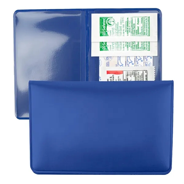 Vinyl fold over First Aid Wallet includes bandages, hand sanitizer, and... from ASI 54040 Fey Promo