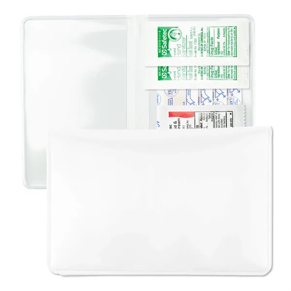 Vinyl fold over First Aid Wallet includes bandages, hand sanitizer, and... from ASI 54040 Fey Promo