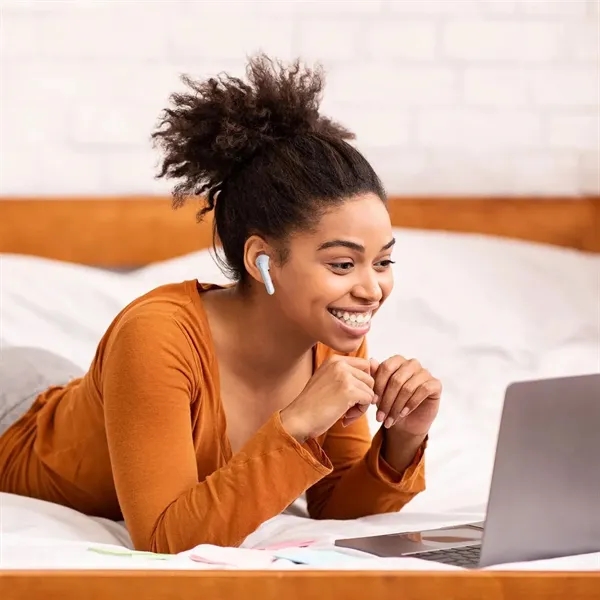 Truly Wireless Earbuds with Bamboo Charging Case... from ASI 40480 Koozie Group